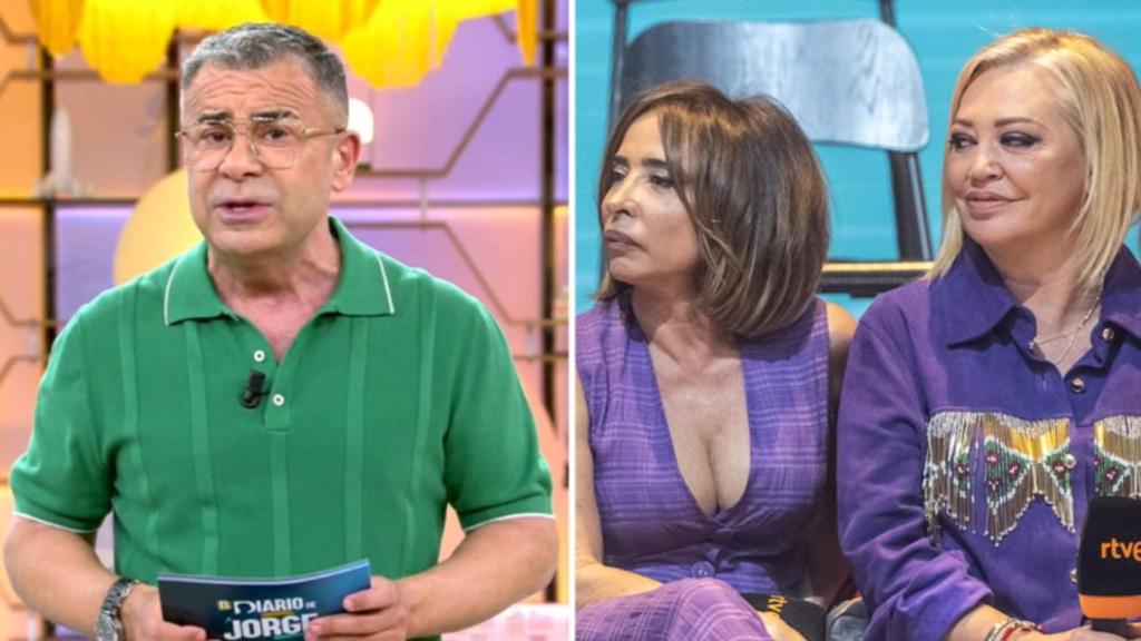 Jorge Javier Vázquez, María Patiño y Belén Esteban, en un fotomontaje de BLUPER.