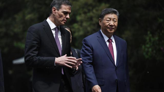Sánchez y Xi Jinping este viernes en Pekín.