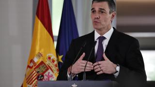 El presidente del Gobierno, Pedro Sánchez, este viernes en Pekín.