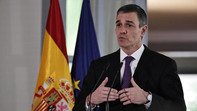 El presidente del Gobierno, Pedro Sánchez, este viernes en Pekín.