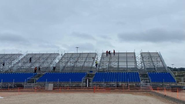 Así luce el estadio modular.