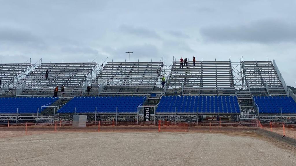 Así luce el estadio modular.