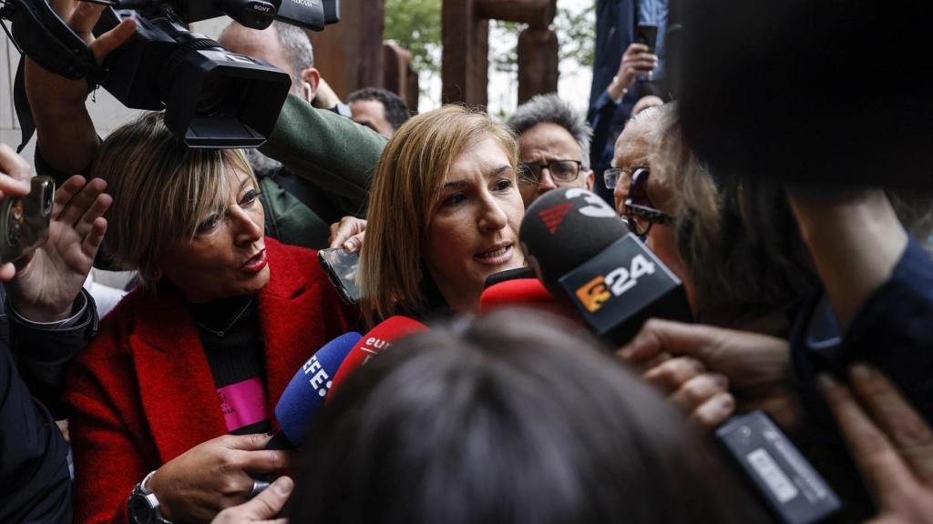 Salomé Pradas, a su llegada a los juzgados este viernes. Rober Solsona / Europa Press