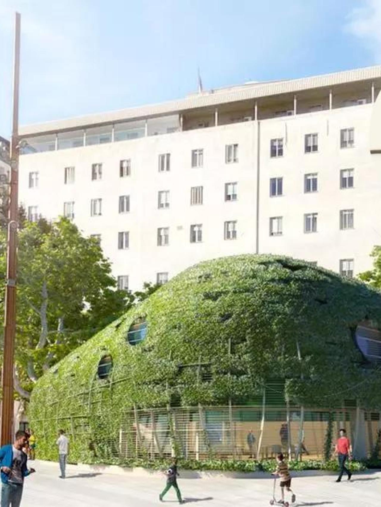 Render del Café Cervantes de Plaza España y El Patillas, su actual propietario.