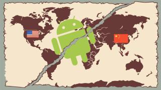Montaje de Android entre China y Estados Unidos