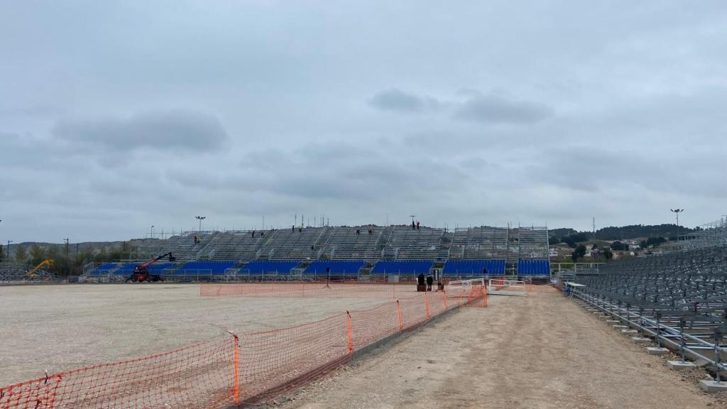 Imagen actual del estadio modular.