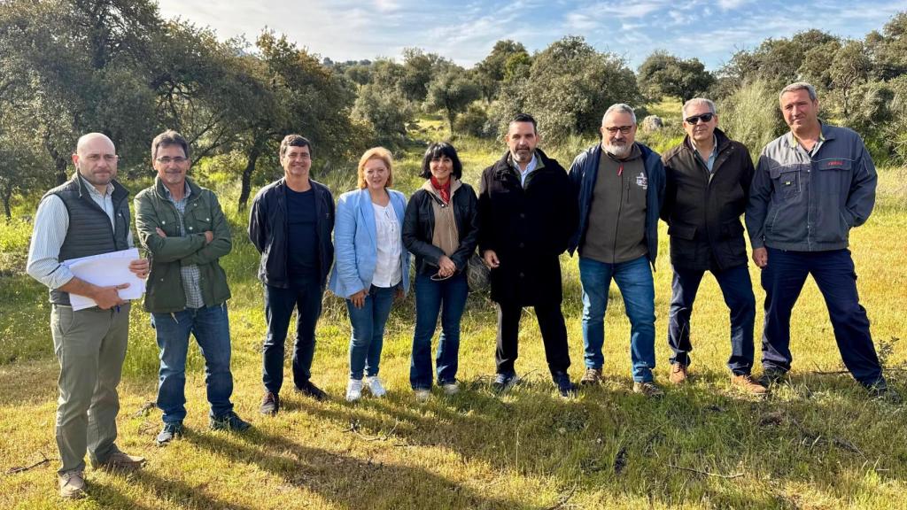 Visita al nuevo hábitat de exhibición de linces en la finca 'El Borril'.