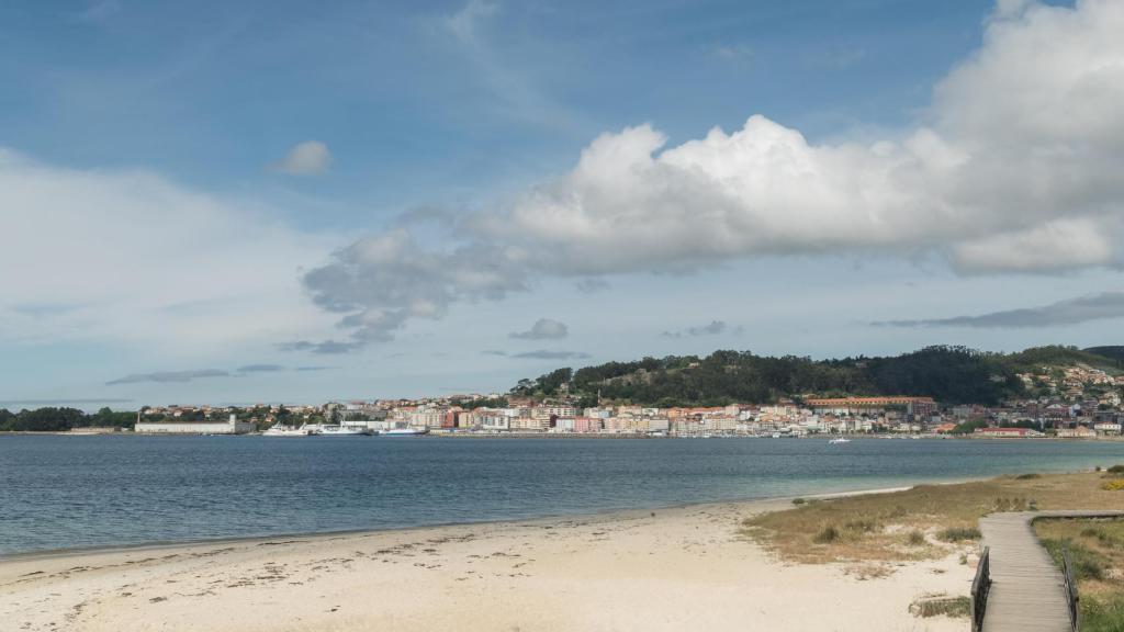 Playa de Rodeira, en Cangas