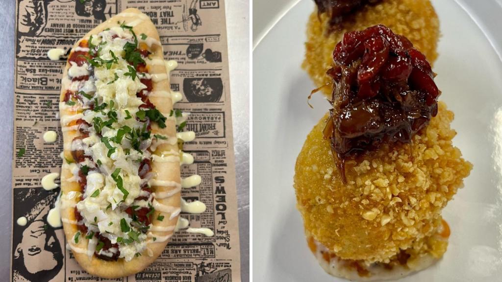 Algunos de los platos de bar L'om.