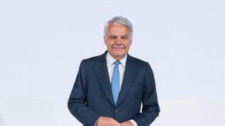 Ignacio Garralda, presidente de Grupo Mutua, este viernes en la junta de mutualistas de la aseguradora.