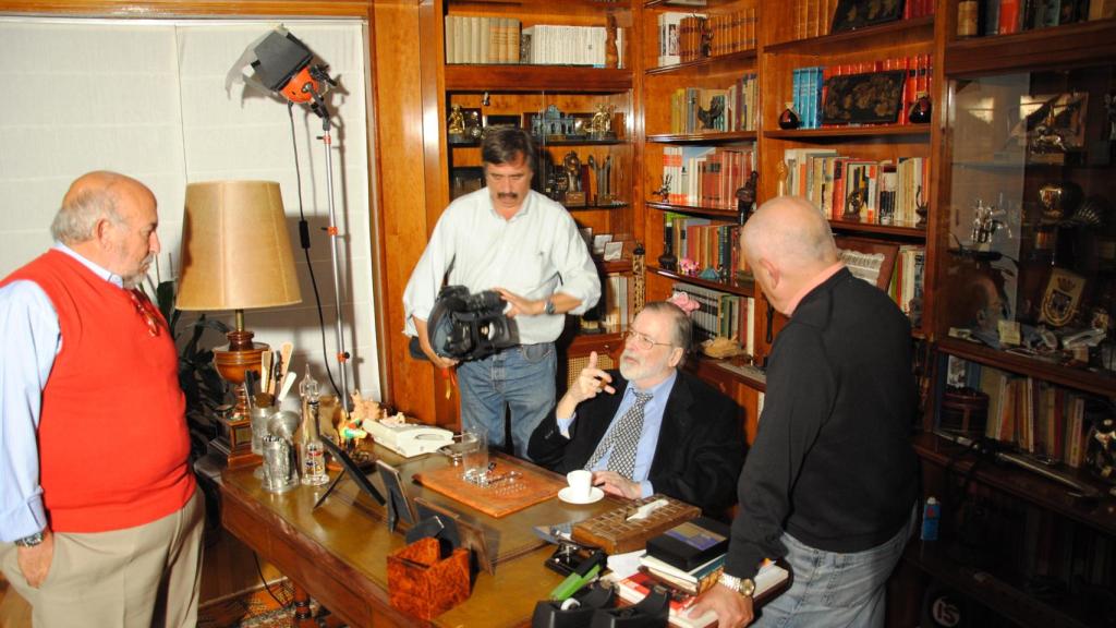 Pepe Carbajo, Evaristo Canete, Chicho Ibáñez Serradory Fernando Navarrete en una imagen compartida de la Academia de Televisión.