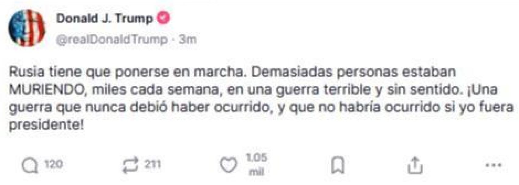 Tweet de Donald Trump