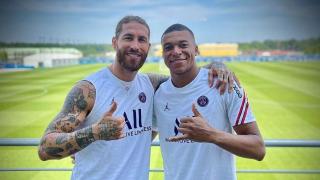 Sergio Ramos y Kylian Mbappé, en su época juntos en el PSG