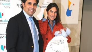 Francisco Rivera y Lourdes Montes, junto a su hijo Nicolás este 11 de abril de 2025.