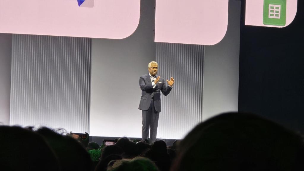 Thomas Kurian, CEO de Google Cloud, en el evento de esta semana en Las Vegas.