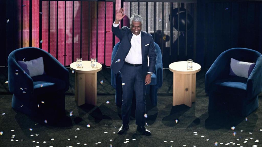 Thomas Kurian, CEO de Google Cloud, en otro momento del evento de este año en Las Vegas.