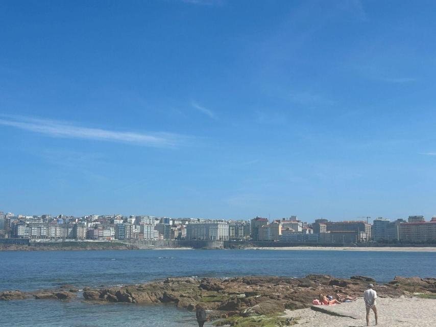 La playa de Riazor.
