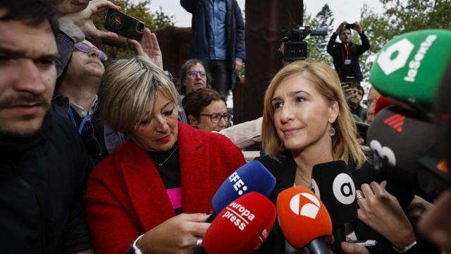 Salomé Pradas, a su llegada a la Ciudad de la Justicia este viernes. Biel Aliño / EFE