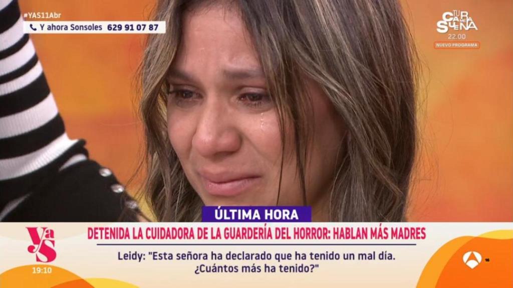 La madre de la bebé maltratada, en 'Y ahora Sonsoles'