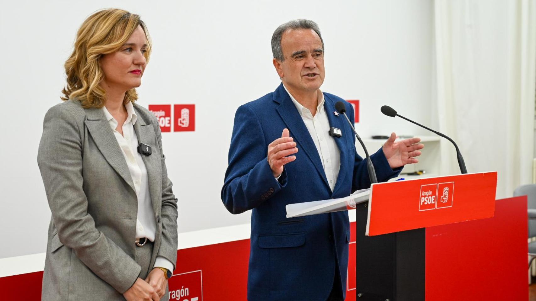 Sánchez Quero, este viernes junto a Pilar Alegría.