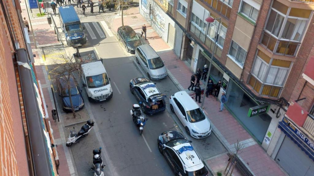 Momento posterior al apuñalamiento