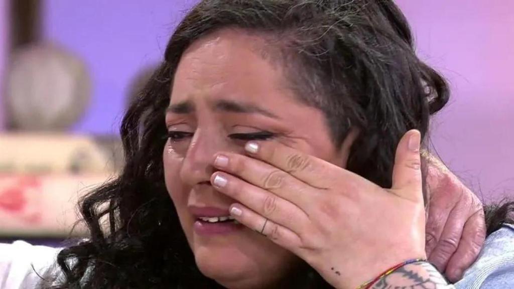 Las lágrimas de Verónica al saber de los resultados del test de ADN en 'El diario de Jorge'.