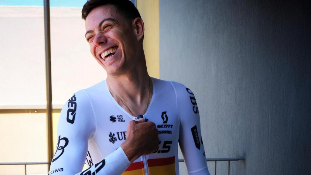 David de la Cruz, con el maillot de campeón de España de contrarreloj