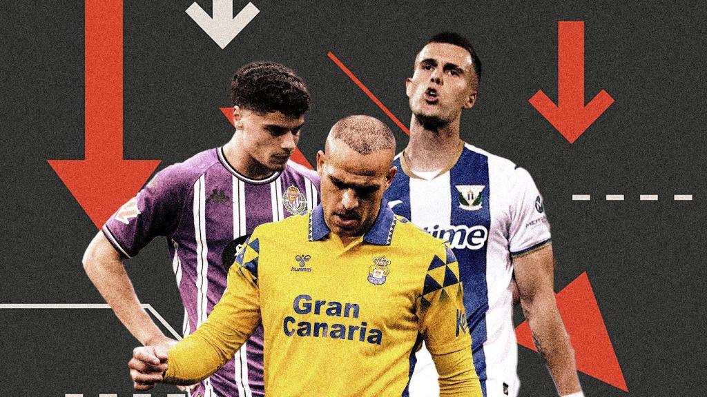 Valladolid, Las Palmas y Leganés, en puestos de descenso a Segunda División actualmente