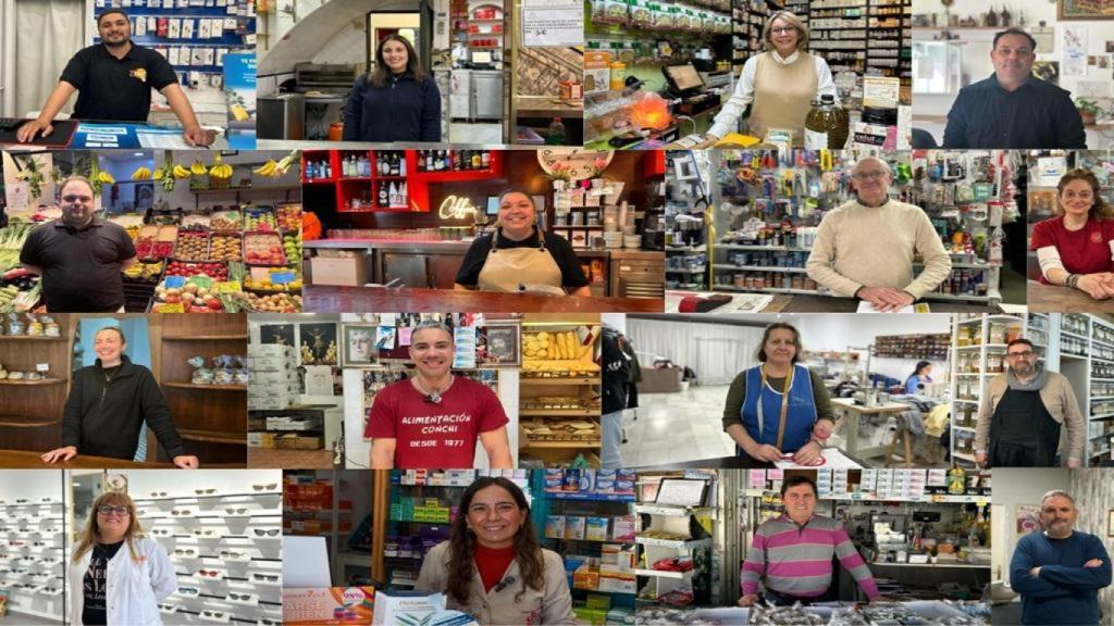 Algunos de los sevillanos que han participado en 'Cuaresma a pie de calle'.