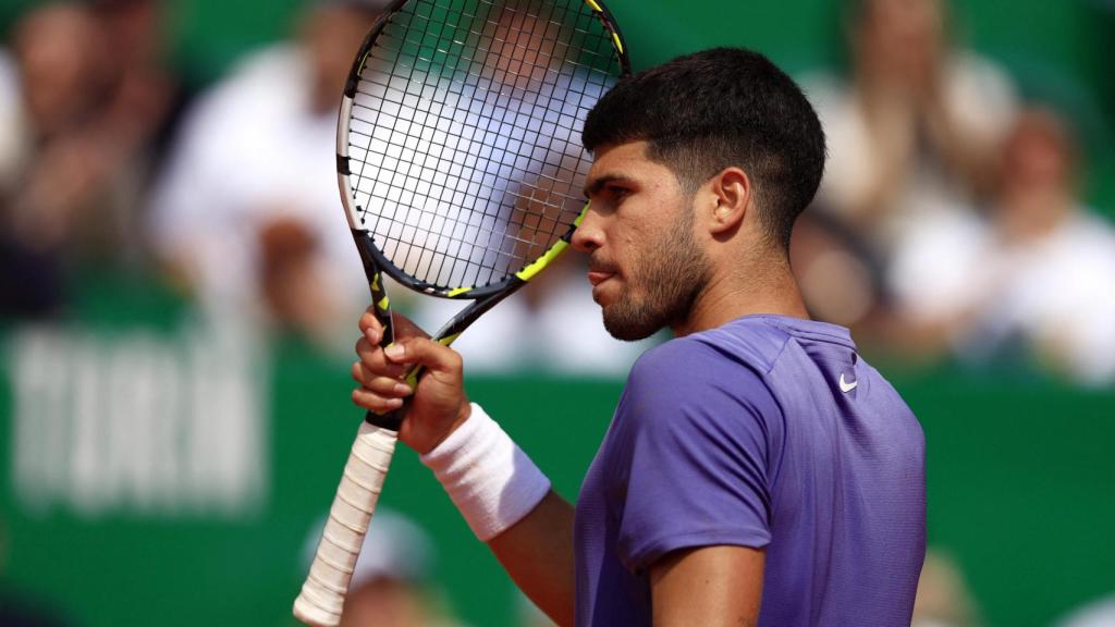 Carlos Alcaraz, durante el Masters 1000 de Montecarlos 2025