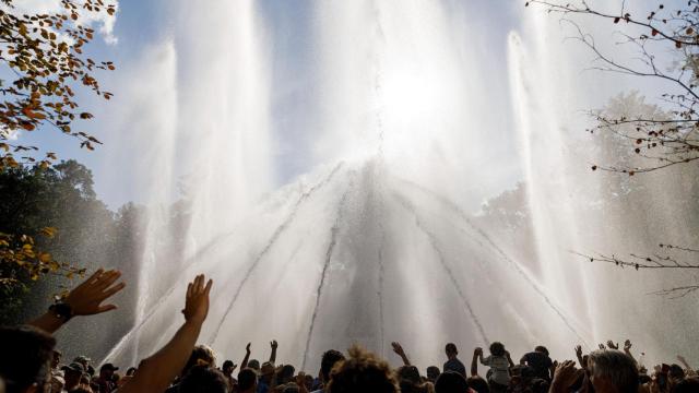 Encendido especial por San Luis de las fuentes del Palacio Real de La Granja