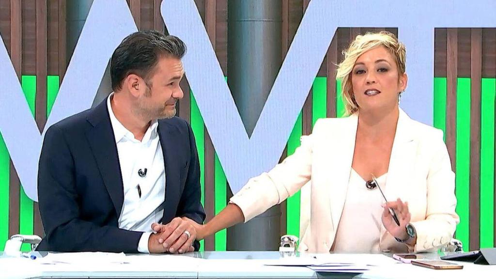 Iñaki López y Cristina Pardo en 'Más Vale Tarde'.