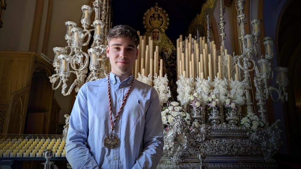 Una imagen de Felipe con la Virgen de la Salud.