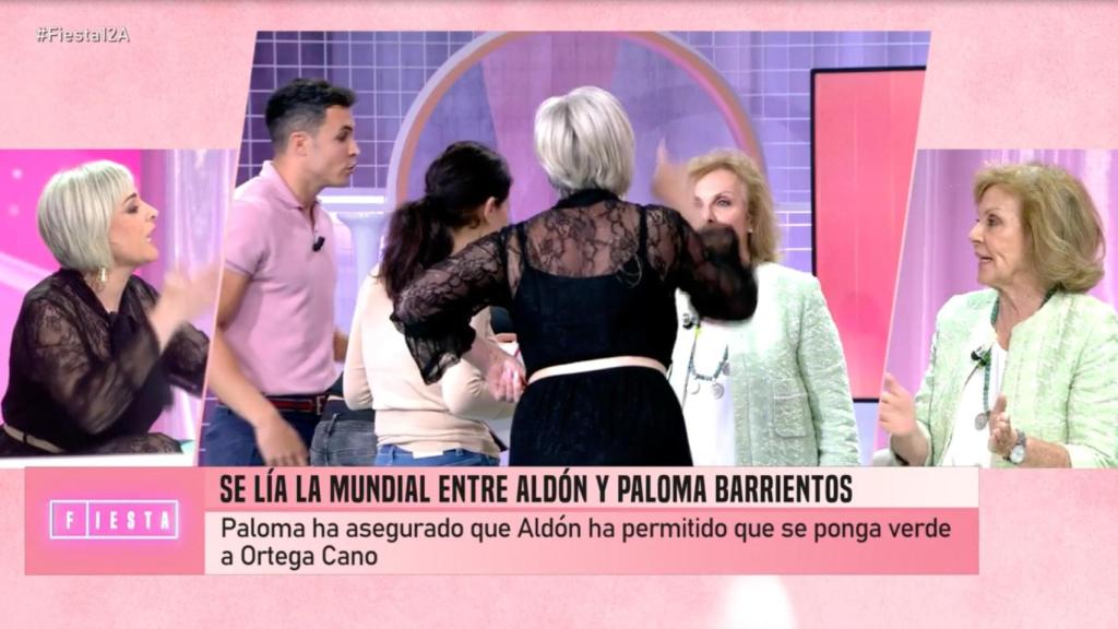 Ana María Aldón y Paloma Barrientos en 'Fiesta'.
