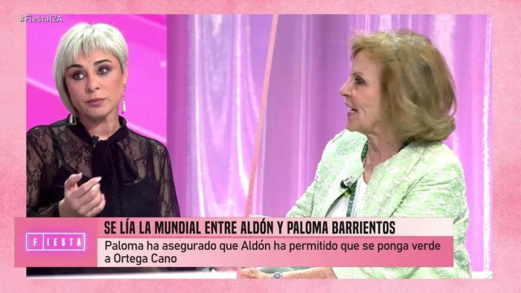 Ana María Aldón y Paloma Barrientos en 'Fiesta'.