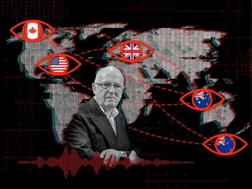 Richard Dearlove, exjefe del MI6 y los 'Cinco ojos', un concepto referido a la seguridad de la Anglosfera: el Reino Unido, EEUU, Canadá, Australia y Nueva Zelanda.