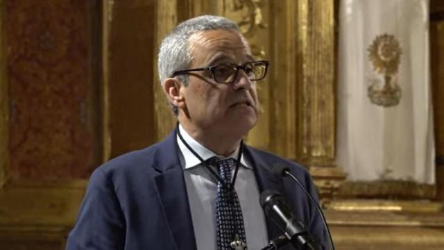 El director del Museo San Francisco de Medina de Rioseco, Miguel García Marbán, pregona la Semana Santa de Medina de Rioseco