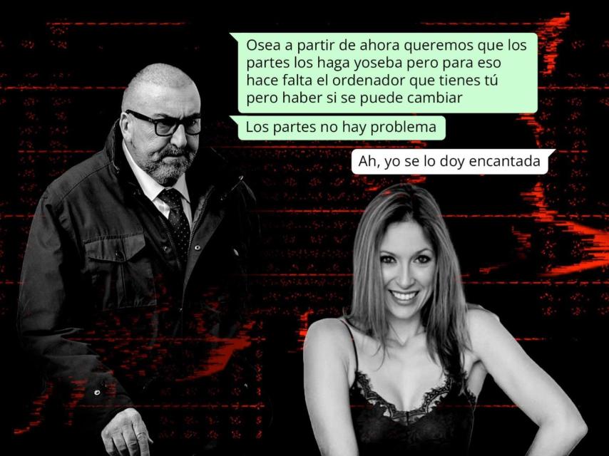Intercambio de mensajes entre Koldo García y Jésica Rodríguez sobre los partes de trabajo que había que enviar a Ineco./