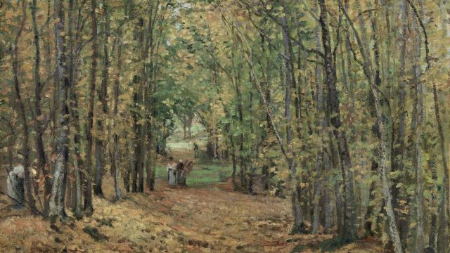 Camille Pissarro: 'El bosque neuronal de Marly', 1871. ©Museo Nacional Thyssen-Bornemisza, Madrid