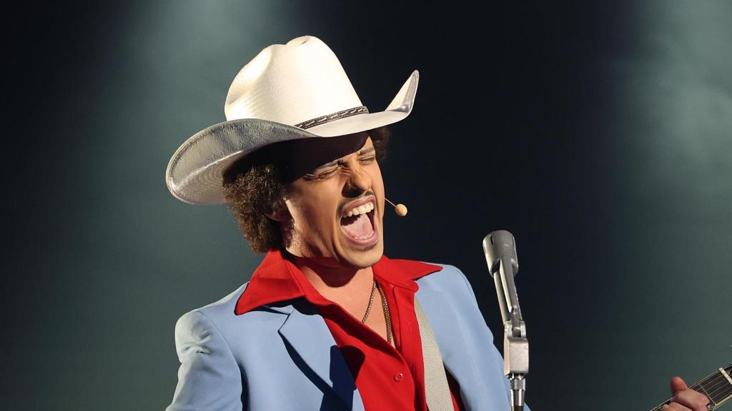 Mikel Herzog Jr. con Andrea Guasch en la segunda gala de 'Tu cara me suena'.