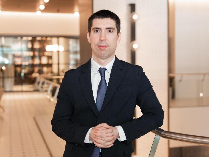 Mihai Popșoi, ministro de Exteriores de Moldavia, en el Hotel Canopy de Madrid.