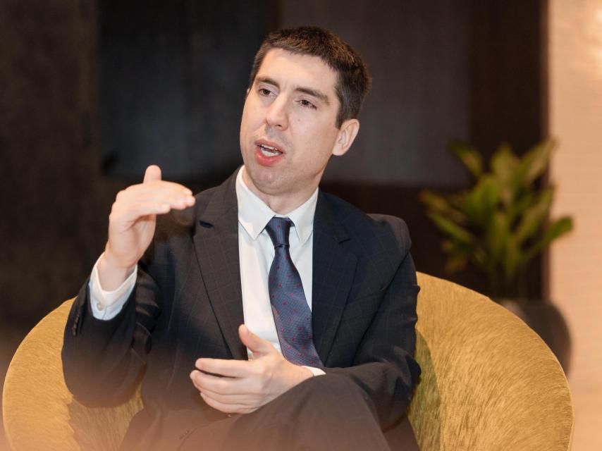 Mihai Popșoi, durante la entrevista en el Hotel Canopy de Madrid.