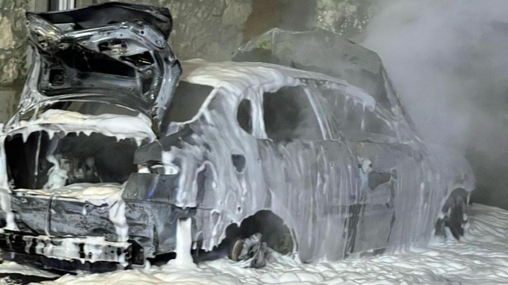 Así quedó el coche