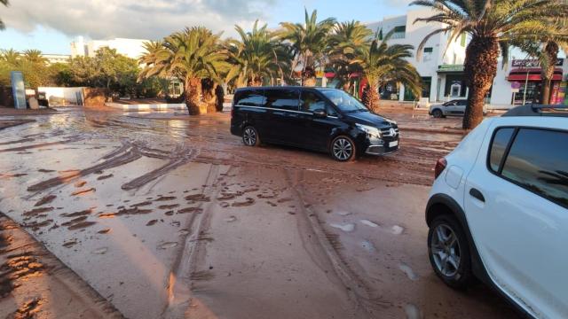 Inundaciones en Arrecife, Lanzarote.