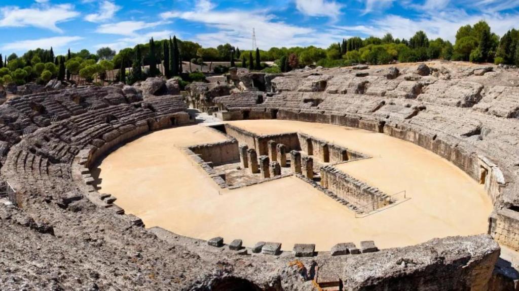 Anfiteatro romano en Santiponce, Sevilla.