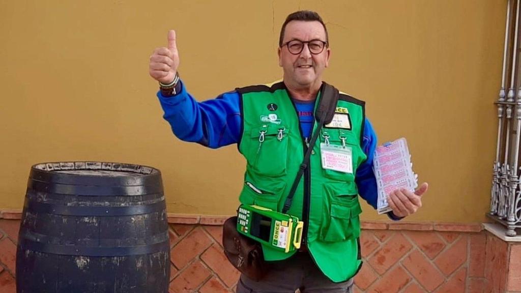 Juan José Gómez, vendedor de la ONCE desde 2015.