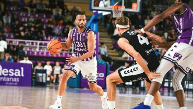 Los jugadores del Real Valladolid Baloncesto