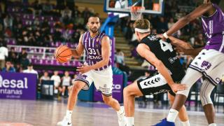 Los jugadores del Real Valladolid Baloncesto