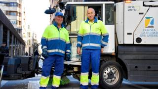 José Ignacio y Ángel, en la calle Santa Clara