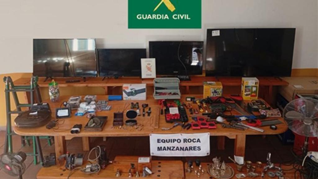 Efectos intervenidos en la operación 'LATONEROS' en Daimiel (Ciudad Real).